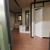 Maison conteneur préfabriquée modulaire pliable prête à l'emploi 40FT 30FT 20FT, Villa compacte portable extensible à double aile