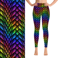 Leggings pour femmes Spandex Pantalon de yoga extensible dans les quatre sens Outwork Sports Gym Fitness Dragon Scare Printed Leggings