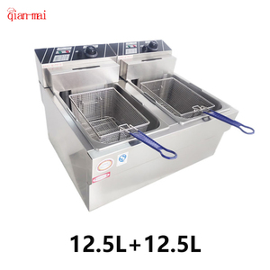 พาณิชย์ไก่มันฝรั่งทอดเครื่องทอดสแตนเลสไฟฟ้าหม้อทอดลึก - Product Image 1