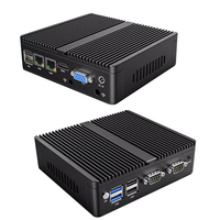 Mini PC Personalizado Sin Ventilador 19V N2810 N2940 RJ45 2Lan RS232 Com 6USB Computadora Industrial Integrada Tipo Tablet de Escritorio Precio Económico