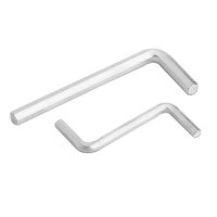 2mm 2.5mm 4mm 5mm 3mm 316 Clé hexagonale en acier inoxydable Clé Allen à tête plate sans tête pour vis de réglage