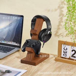 Wooden Headphone Stand Desktop Game Controller Holder 3 Tier Storage Rack For Video Game Consoles <b>Computer</b> <b>Accessory</b> Organizer - Product Image 1