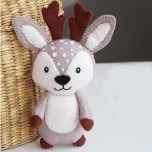 ตุ๊กตาสัตว์ป่าทำจากผ้าสักหลาด กระรอก แรคคูน สุนัขจิ้งจอก สกุน หมี กวาง หนูแฮมสเตอร์ กระต่าย บีเวอร์ ตุ๊กตาเย็บติดกัน - Product Image 5