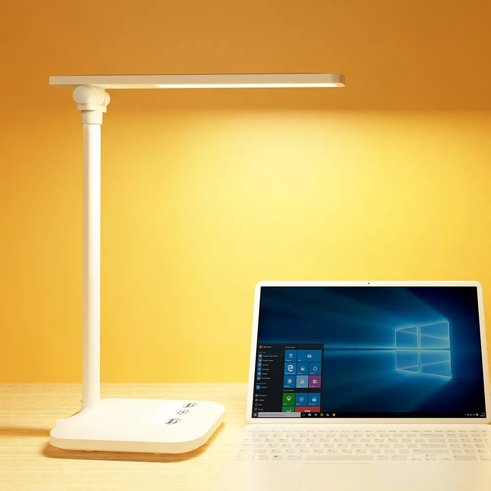 Wholesale Residential LED Table Lamps White Flexible Dimming Touch led desk lamp for office laptop Folding table light