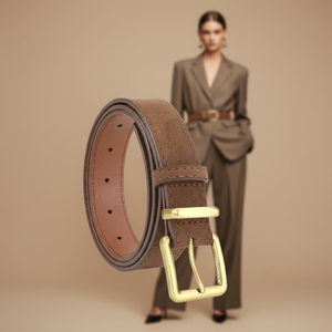 Cintura Vintage Decorativa in Camoscio per Donna con Fibbia in Lega, Accessorio di Alta Qualità per Jeans e Uso Quotidiano - Product Image 2