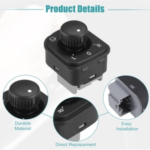 1K0959565J interrupteur de télécommande de rétroviseur de voiture adapté pour Volkswagen CC 2009-2017 - Product Image 2