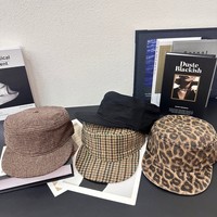 Nueva Gorra de Campamento Unisex de Moda Retro con Estampado de Cuadros/Leopardo, Bordado 3D, Visera Plana Ajustable, Estilo Vintage