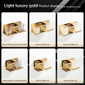 Portabicchieri in <span class=keywords><strong>acciaio</strong></span> inox di lusso leggero portabicchieri in vetro doppio con Design a righe - Product Image 2