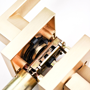 יוקרה אמריקאי זהב מרובע סגסוגת אלומיניום קלה משקל קל משקל ידית ידית מנעולים עמיד ואנטי גניבה - Product Image 4