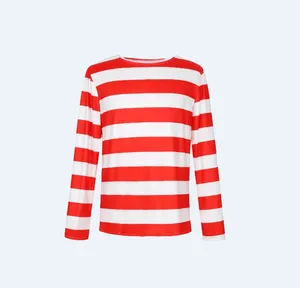 Halloween cosplay costume Smart Where Wally Costume Men Women Parent-child family with three halloween Costume sets