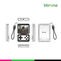 Consola de Juegos Retro 2 en 1 y Banco de Energía con Carga Inalámbrica con Pantalla LED, Reproductor de Juegos Clásico Portátil, Carga Rápida