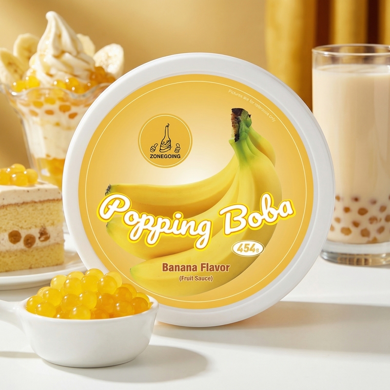 Zonegoing Purple Taro Popping Boba 454g