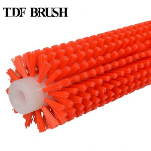 <span class=keywords><strong>Brosse</strong></span> à rouleaux cylindrique personnalisée, en nylon, PP et fil d'acier, à noyau creux pour le lavage des fruits |   Rouleau <span class=keywords><strong>brosse</strong></span> industriel personnalisé - Product Image 1