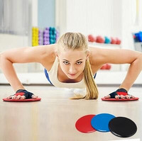 Disques de glisse double face BEONE BE-GD010 de haute qualité pour exercices de renforcement musculaire, 0,3 kg, en EVA et ABS