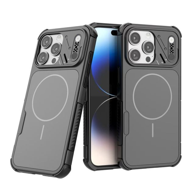 Anti-Shock Heavy Magnetic Case for Iphone 17 Pro Max 16 15 14 13 Wireless Charging Shockproof Covers Funda Coque for Samsung S26