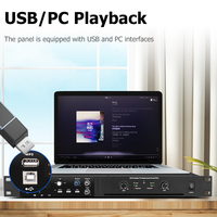 Yüksek Güçlü 450W 2 Kanallı Profesyonel Dijital Amfi Dahili Bluetooth Ses Efekti Karaoke Amfisi