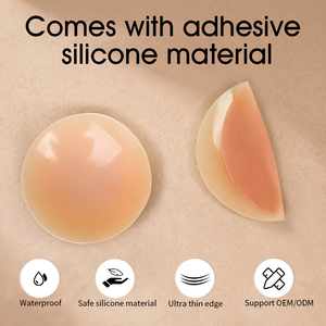 Copricapezzoli in Silicone Medicale Opaco RuiBra, Adesivi Riutilizzabili Senza Colla per Donne, <span class=keywords><strong>Reggiseno</strong></span> Invisibile Sicuro per i Capezzoli - Product Image 2