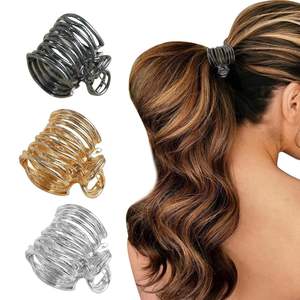 Pinces à <span class=keywords><strong>cheveux</strong></span> en métal pour queue de cheval haute, petites pinces à <span class=keywords><strong>cheveux</strong></span>, barrettes à <span class=keywords><strong>cheveux</strong></span> de requin décoratives - Product Image 3