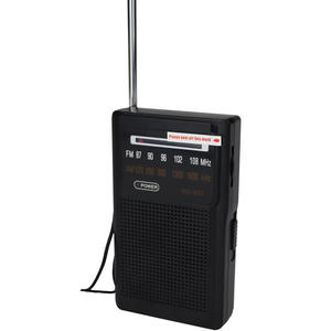 Radio de poche rétro ultra-mince AM/FM à deux bandes, durable, avec haut-parleur intégré, sangle de transport et écran de fréquence clair - Product Image 5