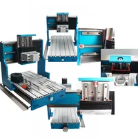 Kit de cadre pour machine de fraisage CNC LY Square Rail Linear Guides 3040L 6040L avec vis à billes, lit de tour à bois et cache anti-poussière