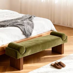 Italian Minimalist <b>Velvet</b> <b>Bench</b> Long Tufted Design For Bedroom Entryway Living Room Furniture - Product Image 4