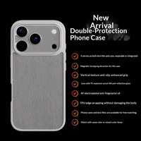 Étui de protection intégral compatible avec 17 Pro et 17 Pro Max, avec cache-objectif intégré compatible AR