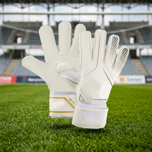 Gants de gardien de but de football professionnels en PU, couleur personnalisée, haute résistance, respirants, antidérapants, poignet réglable - Product Image 3