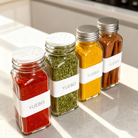 Vente en gros de pots à épices en verre de 4 oz (120 ml), flacons vides pour assaisonnements, contenants à épices en verre avec couvercles à secouer, Frascos De Especias