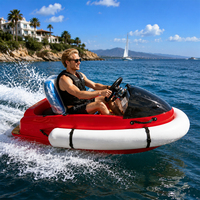 Bateau électrique professionnel en fibre de verre 72V alimenté au lithium, mini embarcation pour parcs aquatiques et projets touristiques