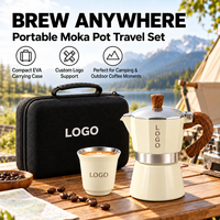 Cafetière Moka Kingze Classique Premium en Aluminium, 1/3/6 Tasses, Portable OEM pour Usage Domestique & Professionnel