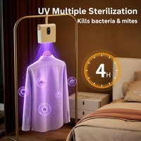 Séchoir à linge portable à accrocher sur n'importe quelle barre de rail ou tringle de penderie, idéal pour les jours de pluie et humides, aide au lavage en voyage