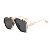 Nouvelles Lunettes de Pilote Rétro Unisexe 2026 Style Européen et Américain, Protection UV400, Verres Dégradés, Confortables, Branches Métalliques, Monture Complète