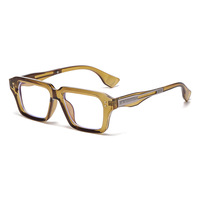 Lunettes de protection anti-lumière bleue carrées de luxe, unisexes, classiques, élégantes, bloquant la lumière bleue, monture intégrale, pour le bureau et l'ordinateur