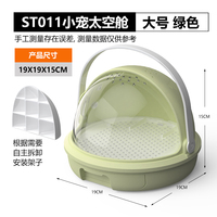 Petite et grande cage de transport en plastique PP pour petits animaux, geckos, reptiles