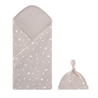 Vente en gros Couverture d'hôpital pour nouveau-né en tricot de coton doux et confortable extensible pour bébé