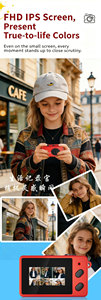 Mini caméra de poche, enregistreur vidéo HD 1080P pour les voyages, ultra légère (16,6 g), zoom 16x, écran IPS, micro caméscope numérique - Product Image 5