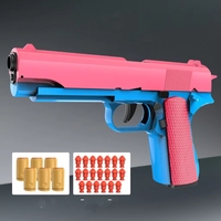 Nouveau Pistolet Jouet 1911 à Éjection de Douilles, Balle Souple, Blaster de Fléchettes en Mousse, Petit Pistolet Jouet d'Extérieur pour Adultes et Enfants