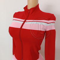 Ensemble de yoga 2 pièces pour femmes : veste à demi-zip à manches courtes et short d'été, personnalisable avec logo, par les fabricants de vêtements 2026