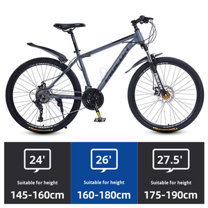 Pendolarismo per studenti e adulti/<span class=keywords><strong>escursionismo</strong></span> freno a disco a 21 velocità telaio in acciaio Mountain Bike ammortizzante sospensione anteriore pedali ordinari - Product Image 2