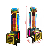 Machine de jeu d'arcade Artbel Hercules de haute qualité à pièces, YBE204, sport d'intérieur, test de force, Hammer Master, noir et rouge, 110V 1