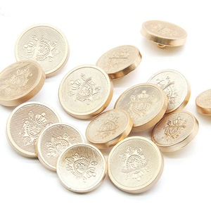 OEM Round Shape Metal <b>Button</b> with Custom Embossed logo for Clothing - Product Image 3