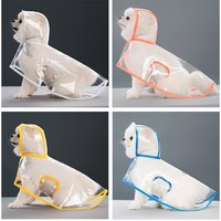 Léger chien de compagnie chiot Transparent clair vêtements de pluie imperméable Poncho à capuche veste Parka été imperméable coupe-vent manteau de pluie