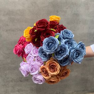 Artificial Rose Bouquet <b>Silk</b> <b>Flowers</b> Wedding Home Decor High Simulation Reusable YMG 01 - Product Image 1