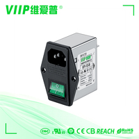220V AC Emi Power Socket Filter Filtre RFI monophasé de petite taille (LC RC Networks) avec interrupteur à fusible pour le filtrage de réseau LC RC