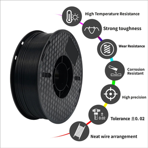 Filament d'imprimante 3D en nylon carbone haute résistance 1,75 mm 1 kg 240C PA-CF ASA ABS PLA PETG PA6 PA12 Noir - Product Image 6