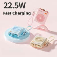 Powerbank Portabel Super Cepat Isi Daya 22.5W, Baterai Mini Kecil dengan Layar LED Digital, Disetujui Maskapai Penerbangan untuk Aktivitas Luar Ruangan