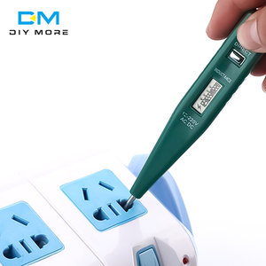 交流/DC测试仪笔电气指示器电压表数字电压表12V-250V插座墙壁交流/DC 220V电源插座检测器传感器 - Product Image 2