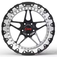 Jantes forgées sur mesure 15x10 17x10 18x11 18x12 5x112 5x120 5x114.3 Beadlock pour Drag Racing, pour Ford Mustang GT Dodge avec finition diamantée