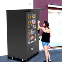Distributeur automatique de boissons et de collations avec réfrigérateur et auvent Vente directe d'usine