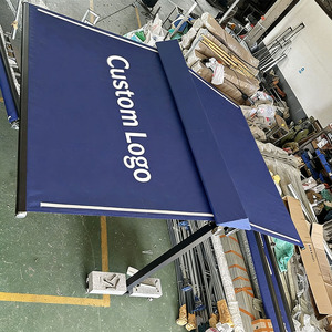 กันสาดอลูมิเนียมแบบปรับขนาดได้สำหรับภายนอกอาคาร ควบคุมด้วยรีโมทไฟฟ้า มอเตอร์ไฟฟ้า แบบสองด้าน - Product Image 3